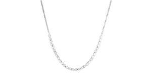 1.00 ct. t.w. Diamond Half-Tennis Necklace in Sterling Silver