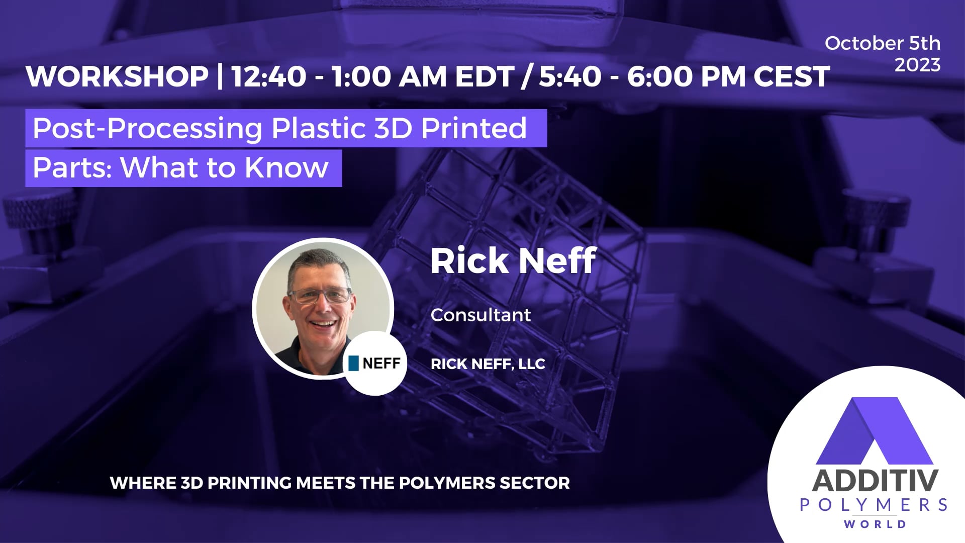 WORKSHOP 3 - Post-Processing Plastic 3D Printed Parts- What to Know