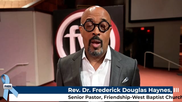 Rev. Dr. Frederick Haynes Speaks out to raise prostate cancer awareness