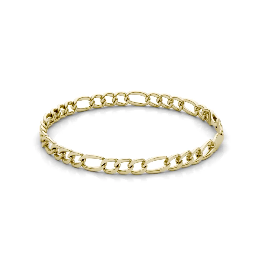 Semi-Solid Figaro Link 8.5 in. Chain Bracelet 5.8mm