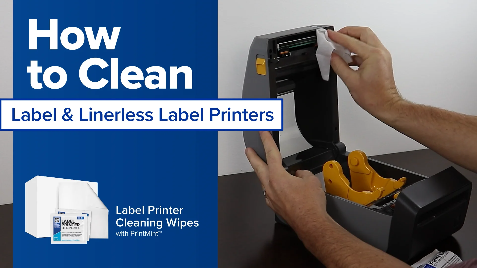How to Clean Label & Linerless Label Printers on Vimeo