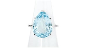 13.00 Carat Sky Blue Topaz Ring in Sterling Silver
