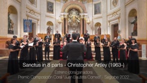 World premiere of Sanctus in 8 Parts by Chris Artley