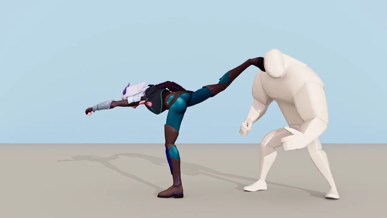 Acrobatic Jump Kick Animation on Vimeo