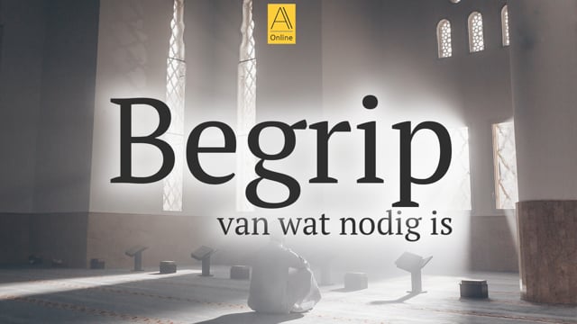 Begrip van wat nodig is