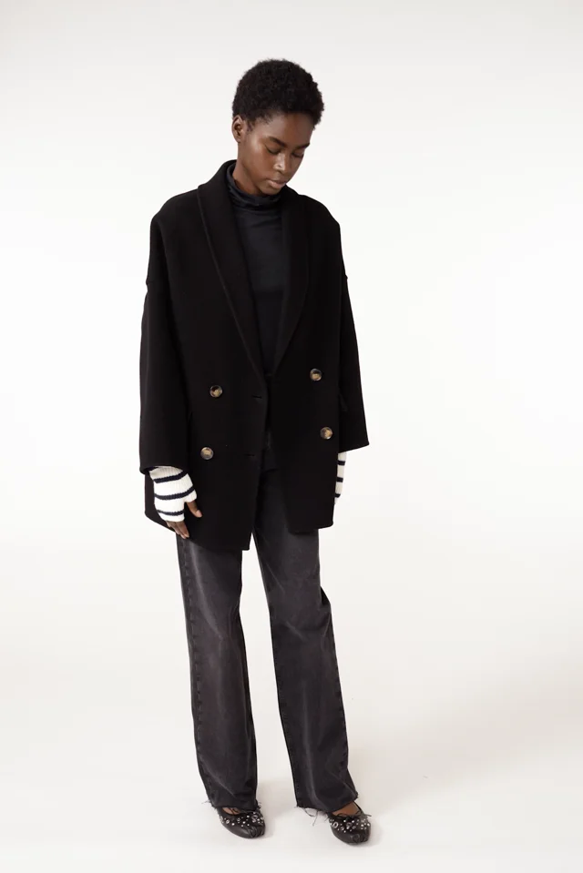 Ball-Shaped Coat Ginta Black // ba&sh US