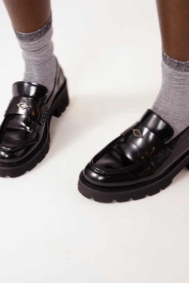 Mokassins Aus Leder Claymence Schwarz // ba&sh DE 