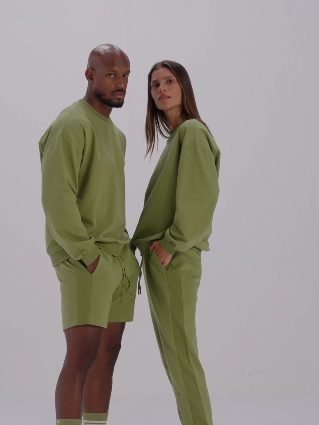סווטישרט בשילוב כותנה אורגנית unisex