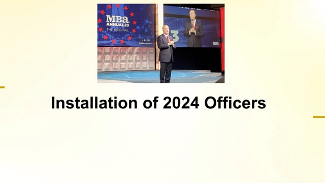 MBA Annual Meeting: Officer Installation