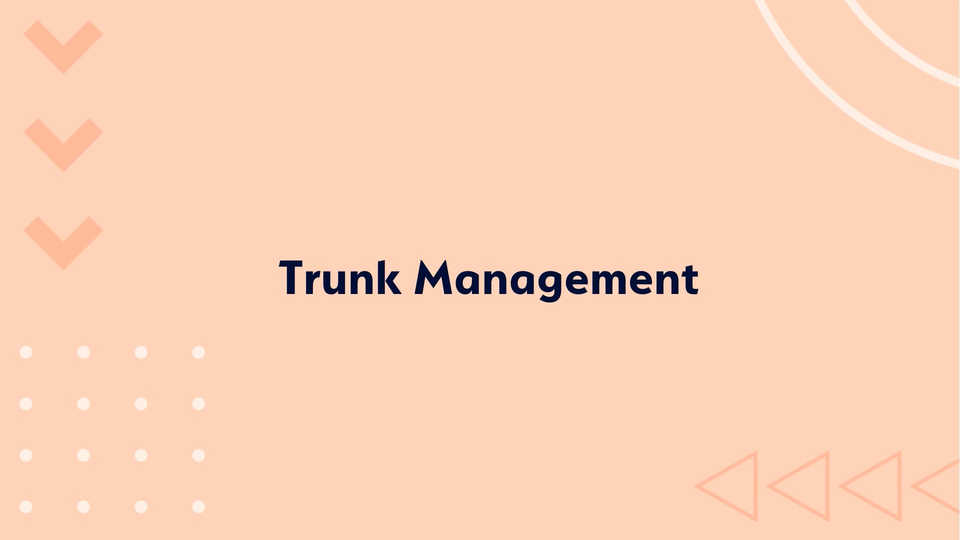 Connect Portal Demo Videos - Trunk Management on Vimeo