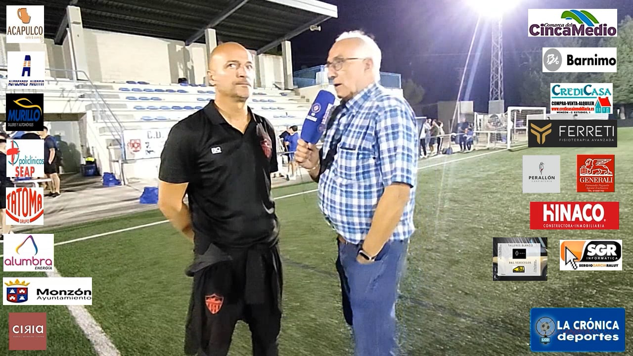 ISMAEL  MARIANI (Entrenador Monzón) Fuentes 0-2 At.Monzón Alumbra / J 6 / 3ª División