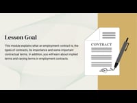 Employment Law: Module 03 Part 01