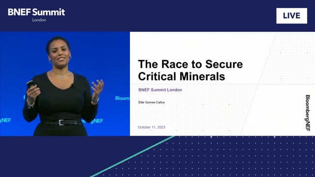 Watch "<h3>BNEF Talk: The Race to Secure Critical Minerals</h3>
Ellie Gomes-Callus, Analyst, Metals, BloombergNEF"