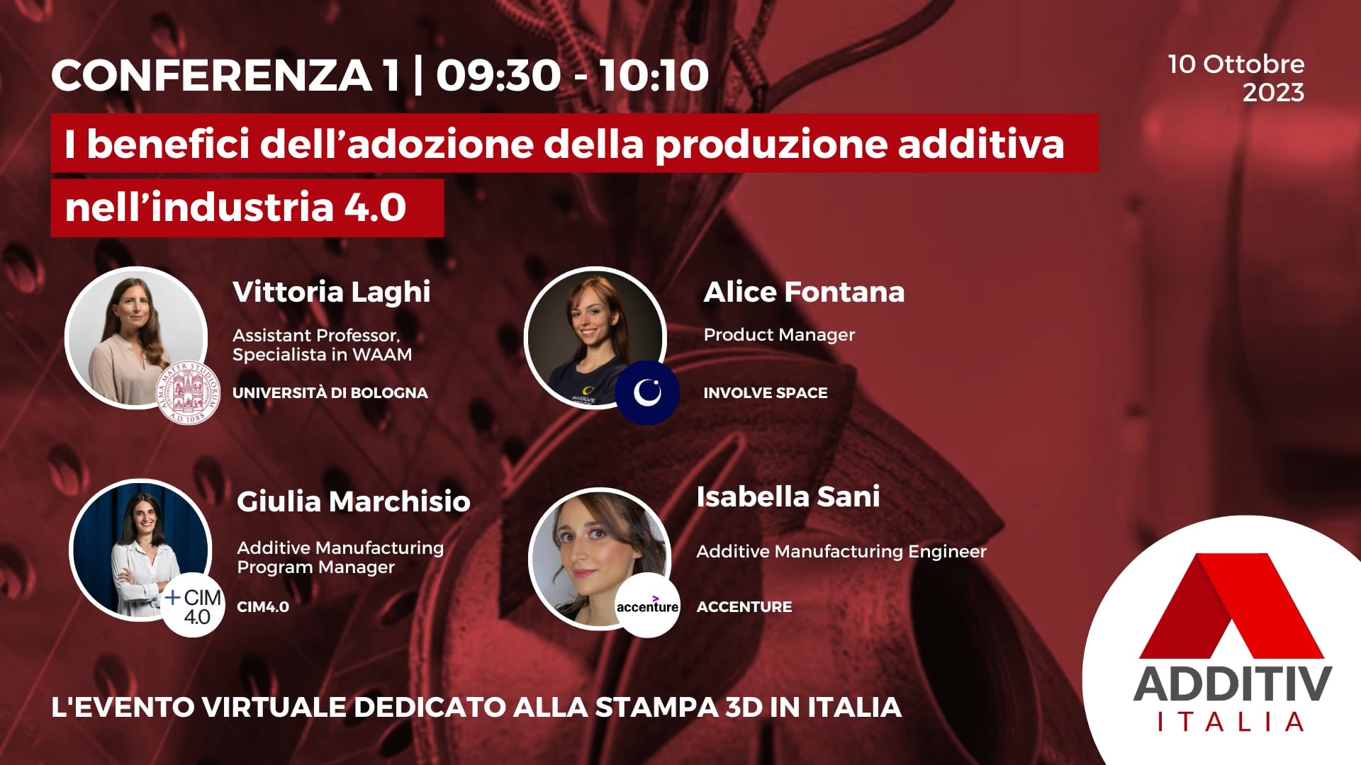 PANEL 1 - I benefici dell'adozione della produzione additiva nell'industria 4.0