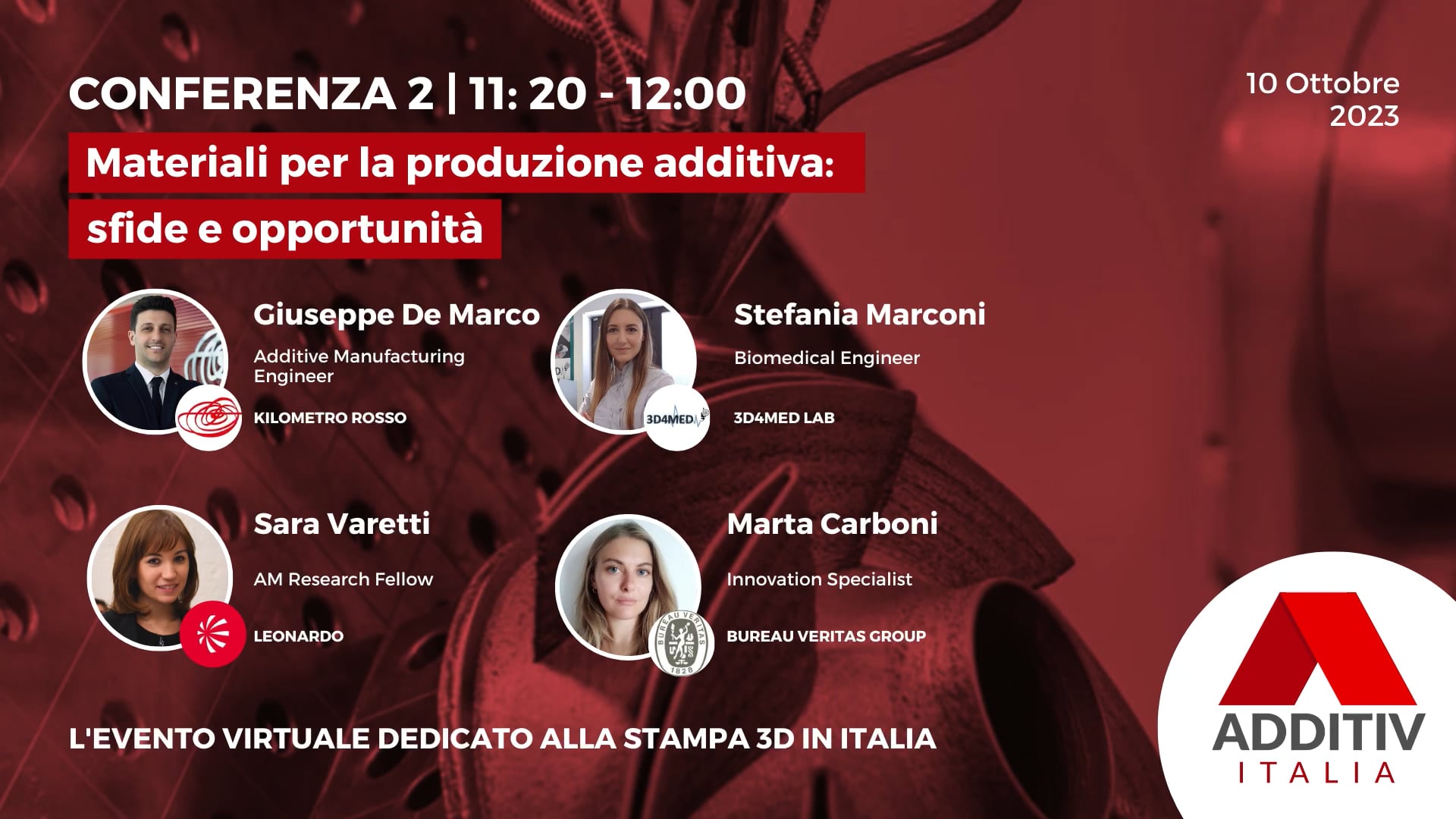 PANEL 2 - Materiali per la produzione additiva- sfide e opportunità