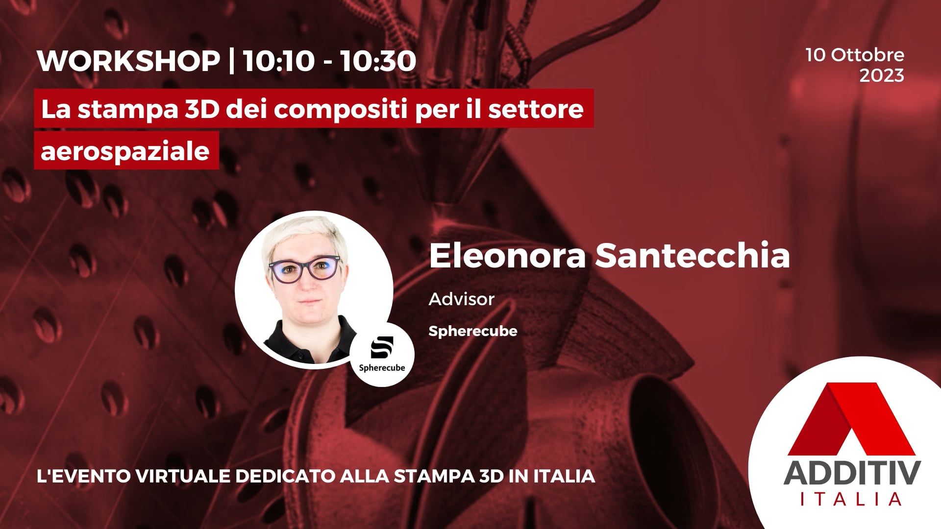 WORKSHOP - La stampa 3D dei compositi per il settore aerospaziale