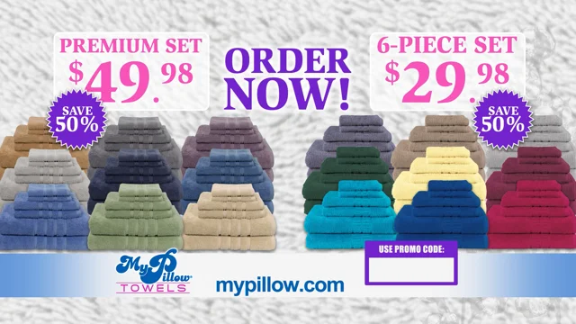 MyPillow on Instagram: Introducing MyTowels™ 6-Piece Towel Set