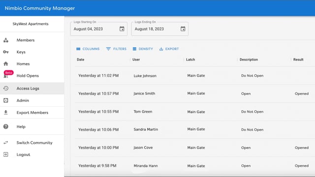 Access Logs