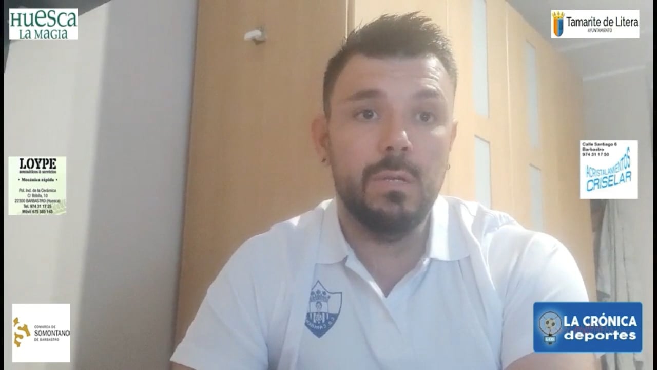 DAVID BERNAL (Entrenador Calamocha) CD Cariñena 0-5 UD Fraga / Jor. 6 - Tercera Rfef