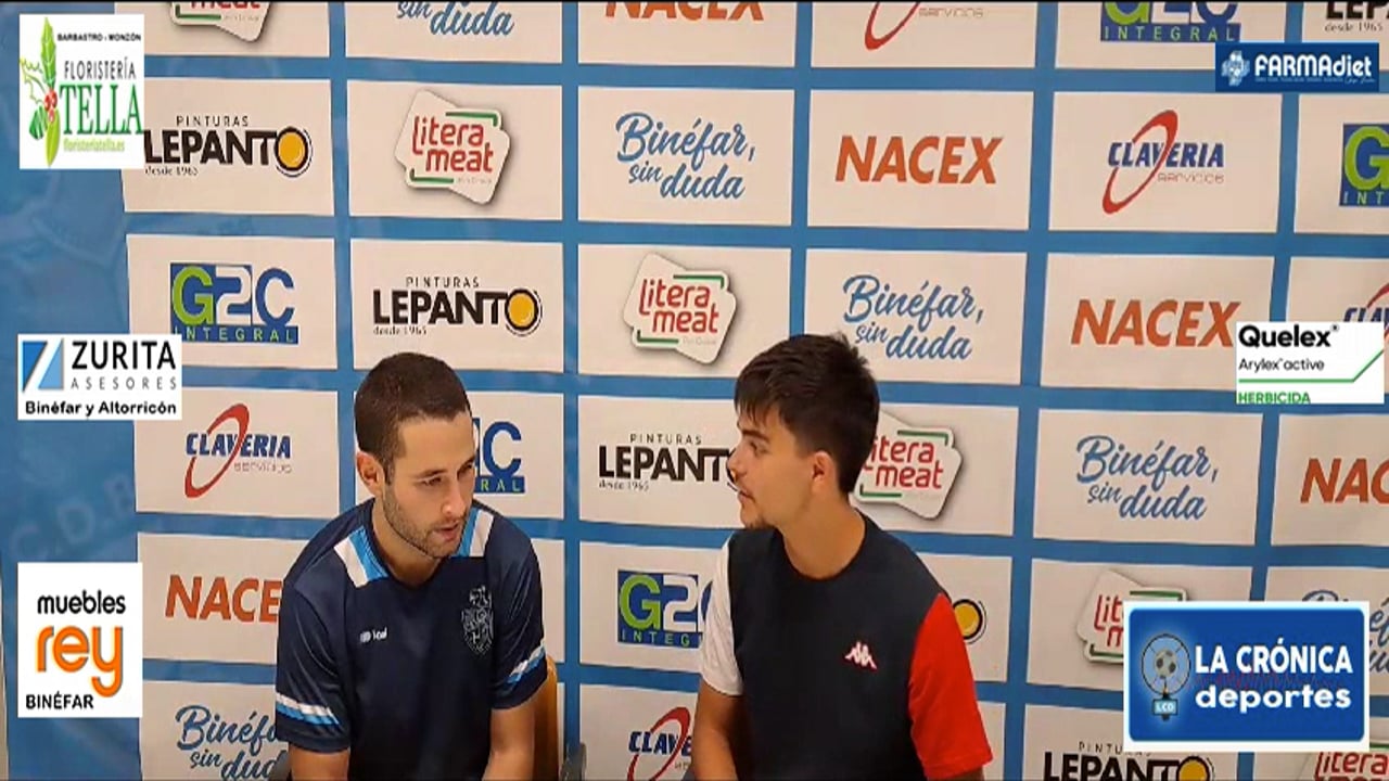 CHICHO BARRERA (Jugador Binéfar) CD Binéfar 0-0 CD Caspe / Jornada 6- Tercera Rfef