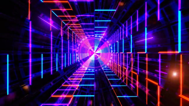 Tunnel, Neon, Disco. Free Stock Video - Pixabay