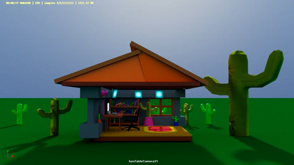house with cactus and more lights on Vimeo