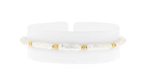 3-4mm Cultured Baroque Pearl Bracelet in 18kt Gold Over Sterling