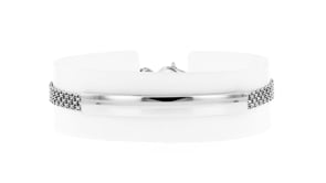 Sterling Silver Personalized Bismark-Link Bar Bracelet