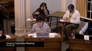 Finance Committee Meeting 10-16-23
