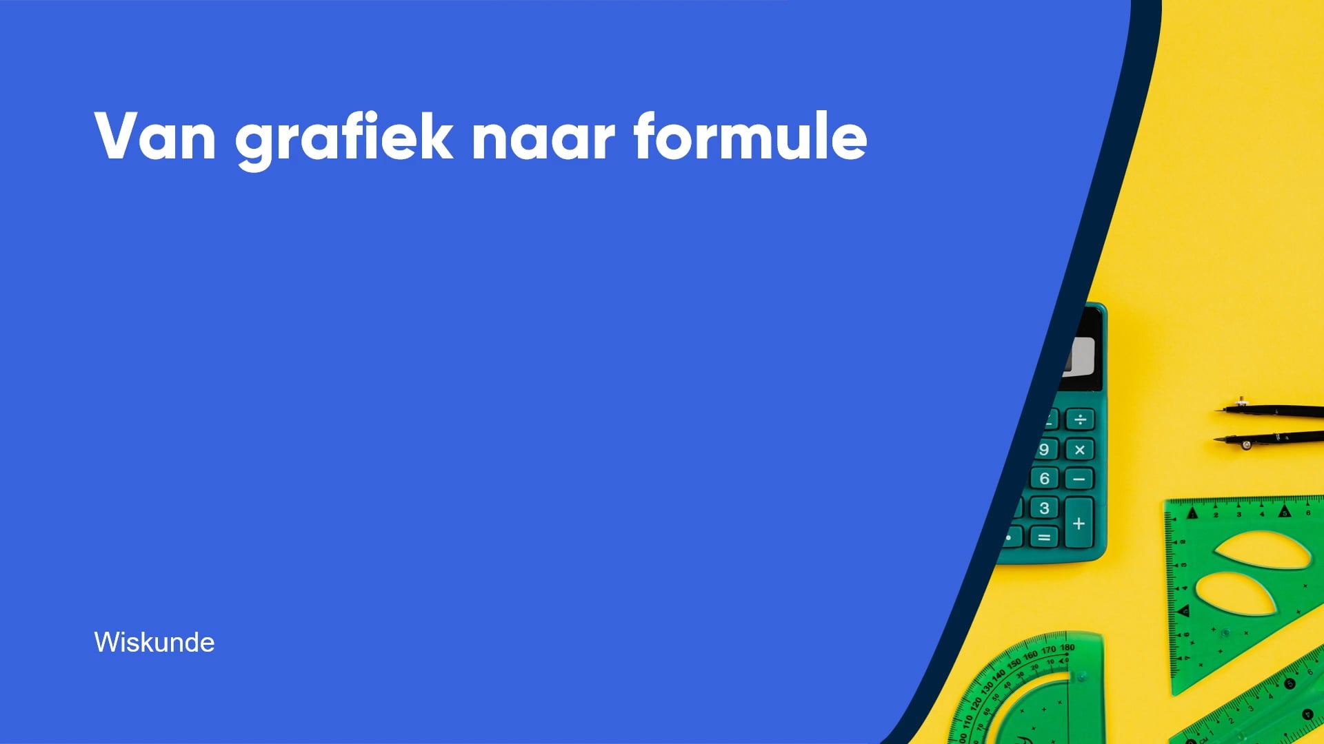 Van grafiek naar formule