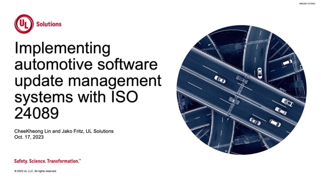 Implementing automotive software update management systems with ISO 24089