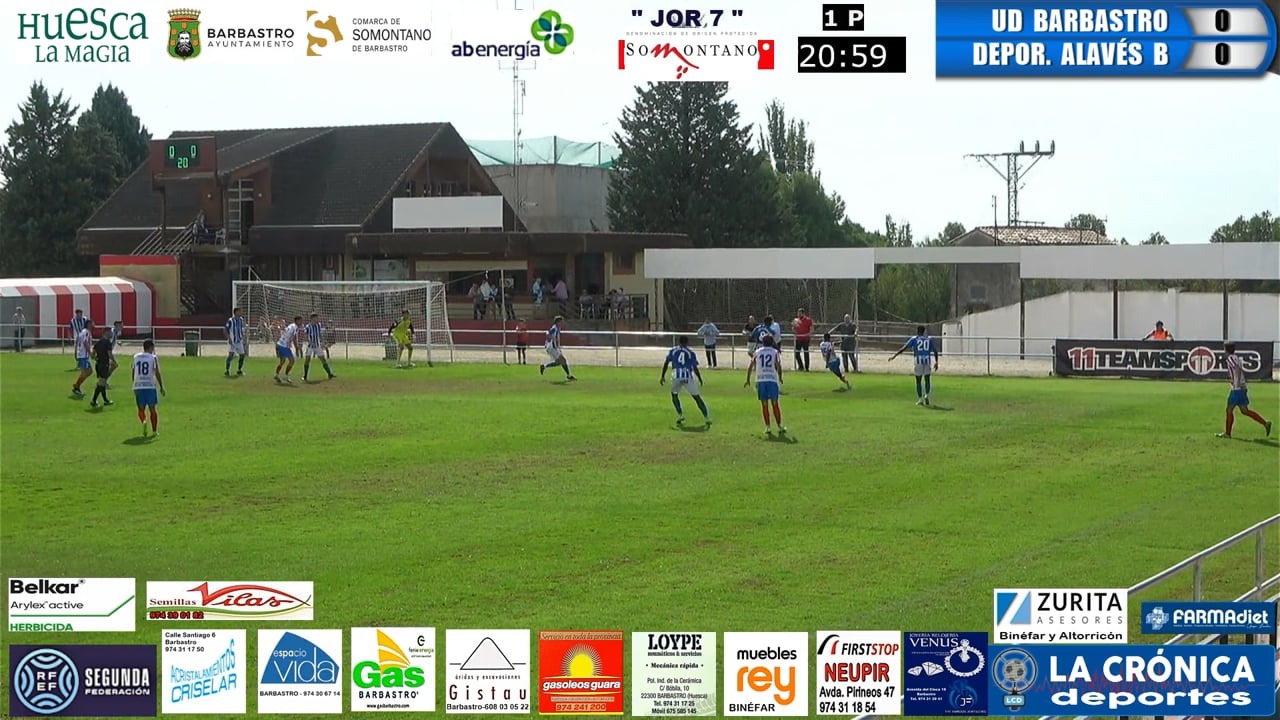 (RESUMEN y GOLES) UD Barbastro 3-2 Deportivo Alaves B / Jor. 7 - Segunda Rfef - Gr 2