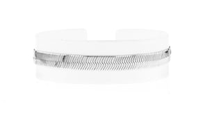 Italian 6mm Sterling Silver Herringbone Bracelet