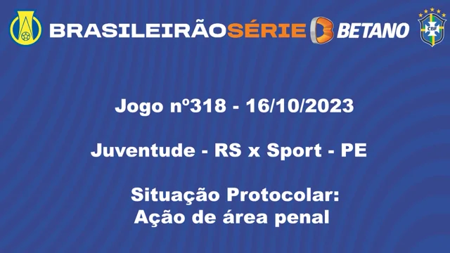 Acompanhe o minuto a minuto de Sport x Juventude pela 13ª rodada da Série B