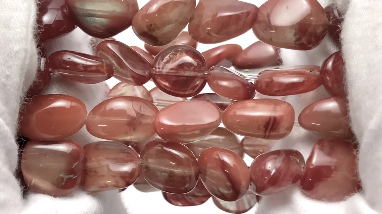 アンデシン（産地・チベット） タンブル ブレスレット｜天然石ビーズの