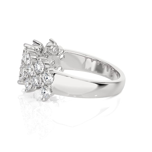 1.20 carat lab grown diamond eternity ring in white gold