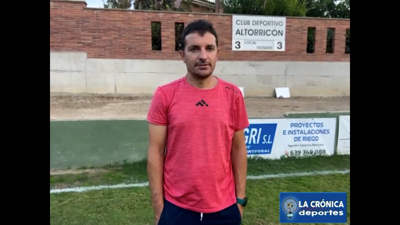 ROMÁN PANADERO (Entrenador Altorricón) CD Altorricón 3-3 Internacional de Huesca / J6 - Regional Preferente G1 / Fuente: CD Altorricón