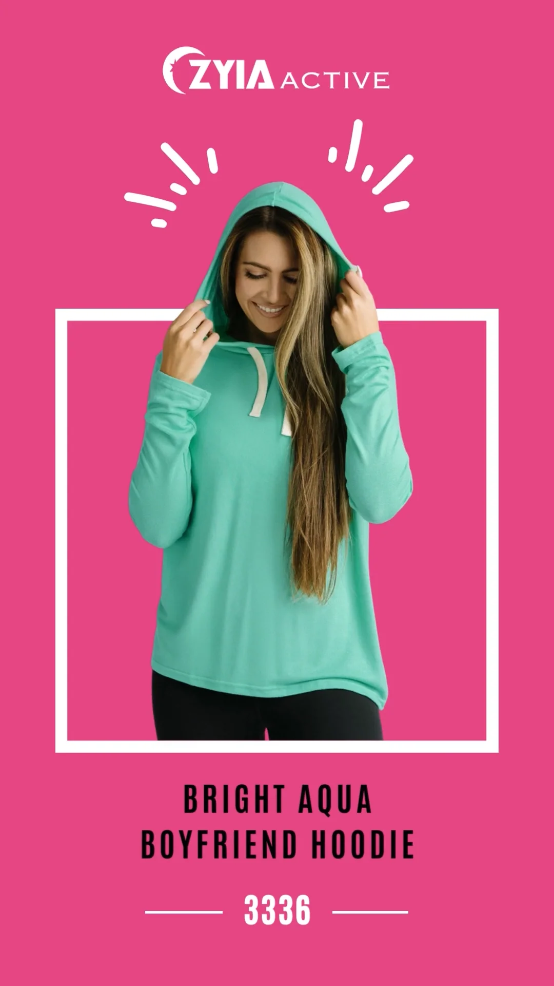 Zyia boyfriend hoodie discount sizing