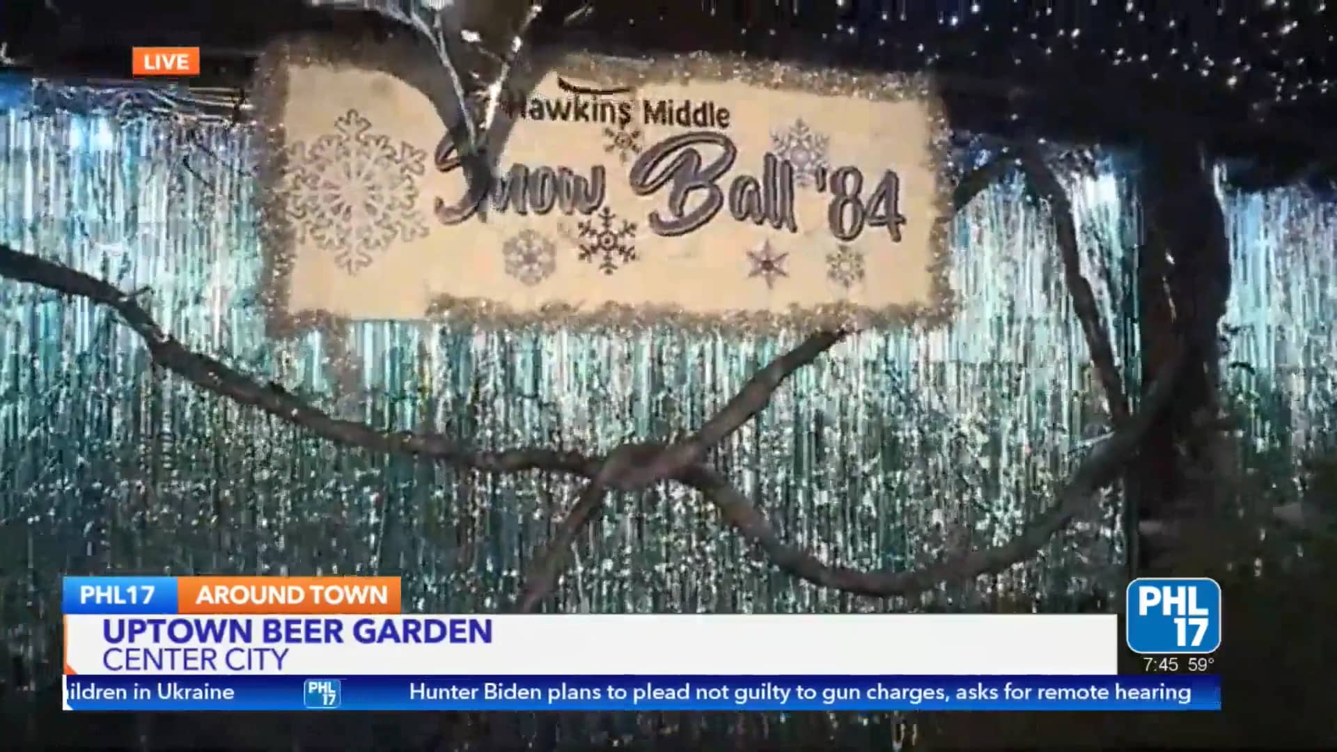 Stranger Things Uptown Beer Garden 2023 PHL17 News Broadcast on Vimeo