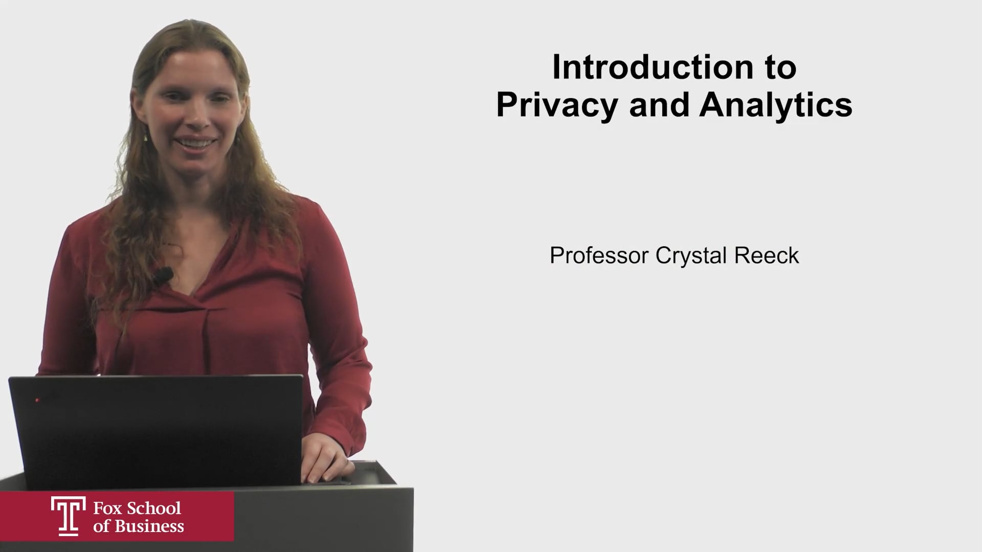 Introduction to Privacy and Analytics