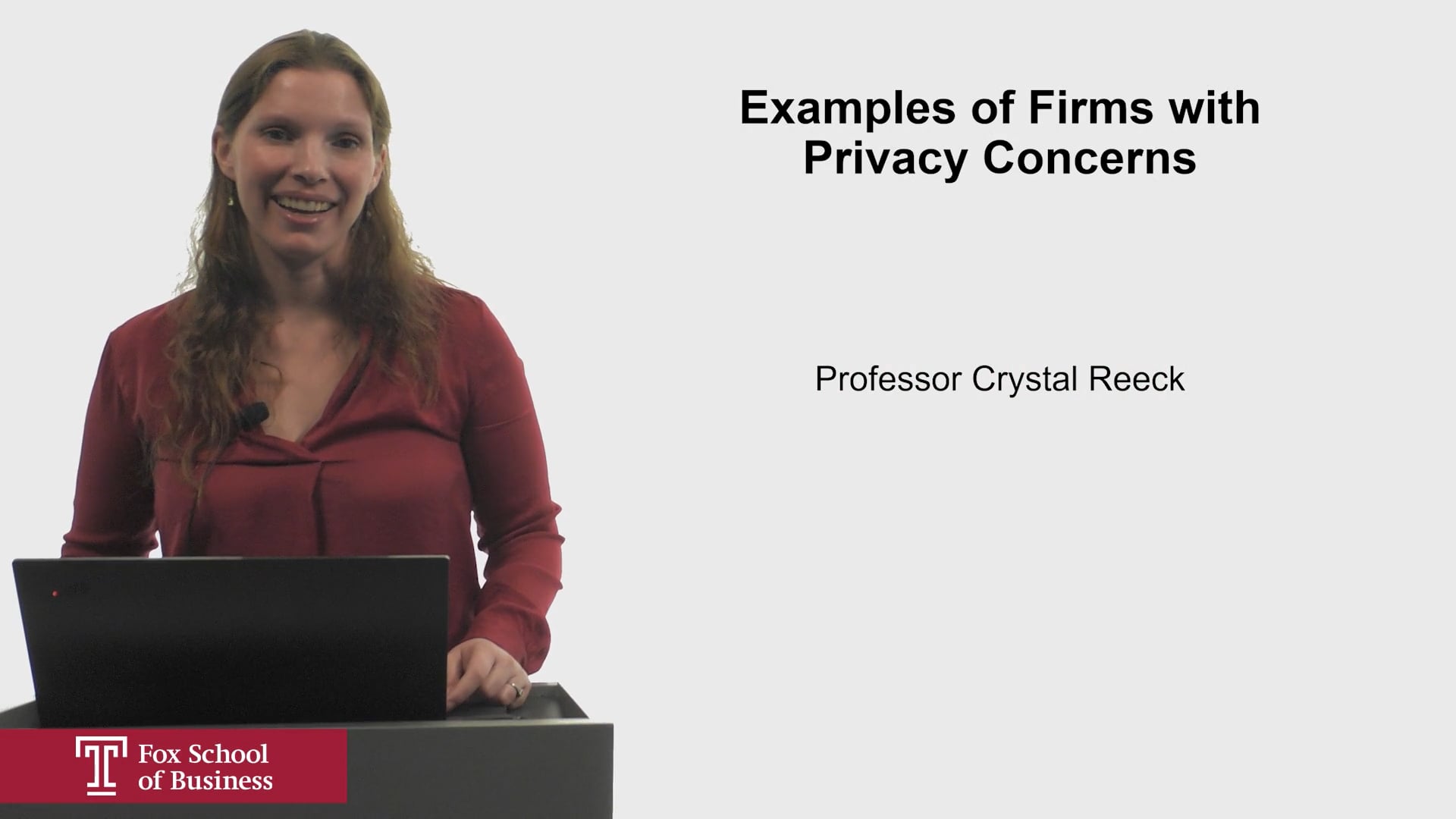 Examples of Firms with Privacy Concerns