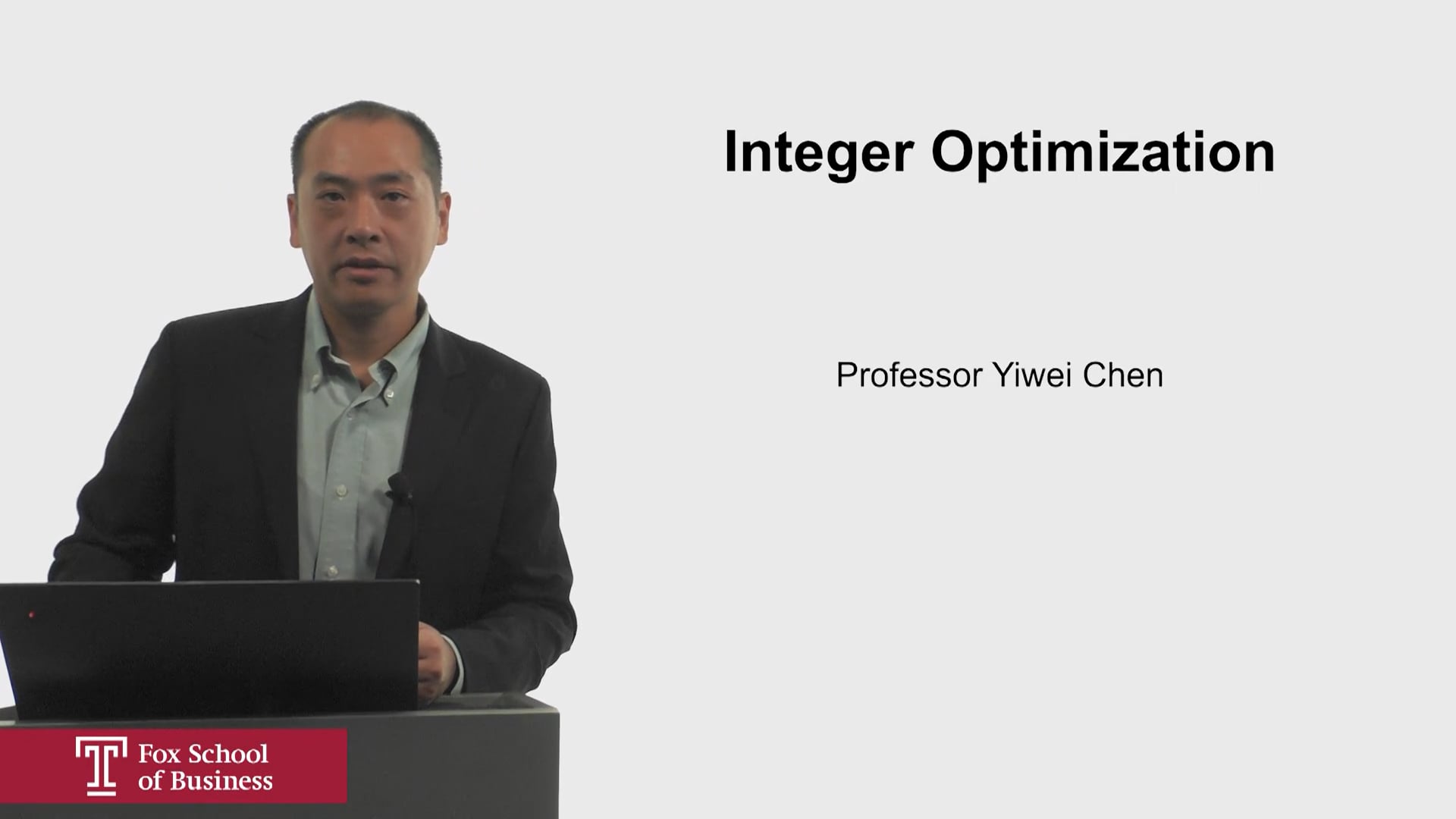 Integer Optimization