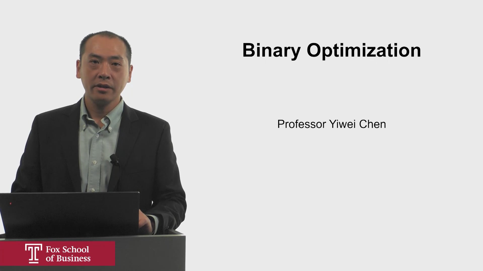 Binary Optimization