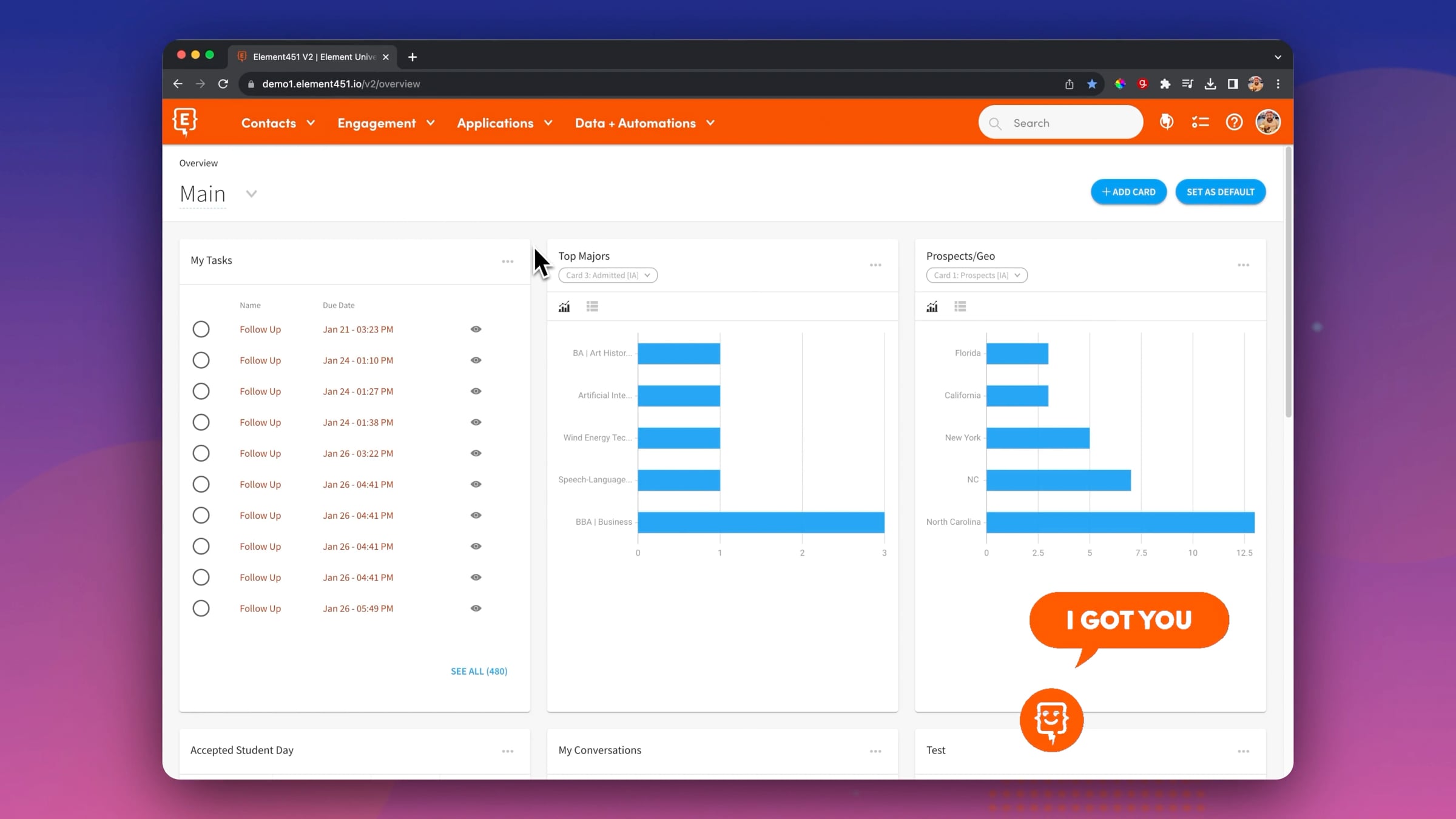 Element451 - AI-Powered CRM for Higher Education | Videos & Movies on Vimeo