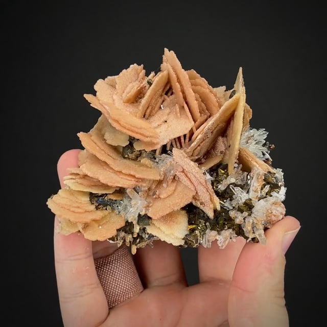 Calcite with Quartz and Pyrite