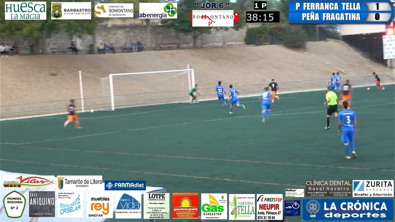 (RESUMEN y GOLES) Peña Ferranca Tella 1-1 Peña Fragatina / Jornada 6 / Primera Regional Gr 2