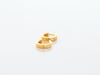 Lab Grown Diamond Three-Stone Hoop Earrings in Vermeil, 13MM &#40;1/7 ct. tw.&#41;