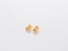 Lab Grown Diamond Accent Triangle Stud Earrings in 10K Yellow Gold