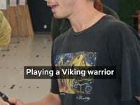 Vikings Stars Go Axe-Throwing