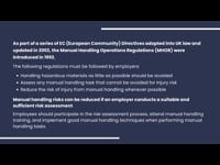 Manual Handling: Module 02 Part 02